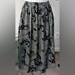 Vintage Ankle Length Handmade High Waisted Skirt